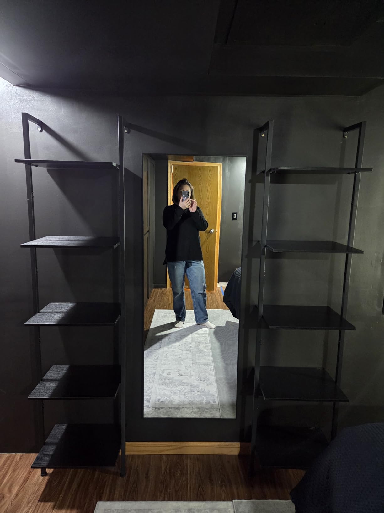 ELYKEN 5-Tier Wall Mount Ladder Shelf