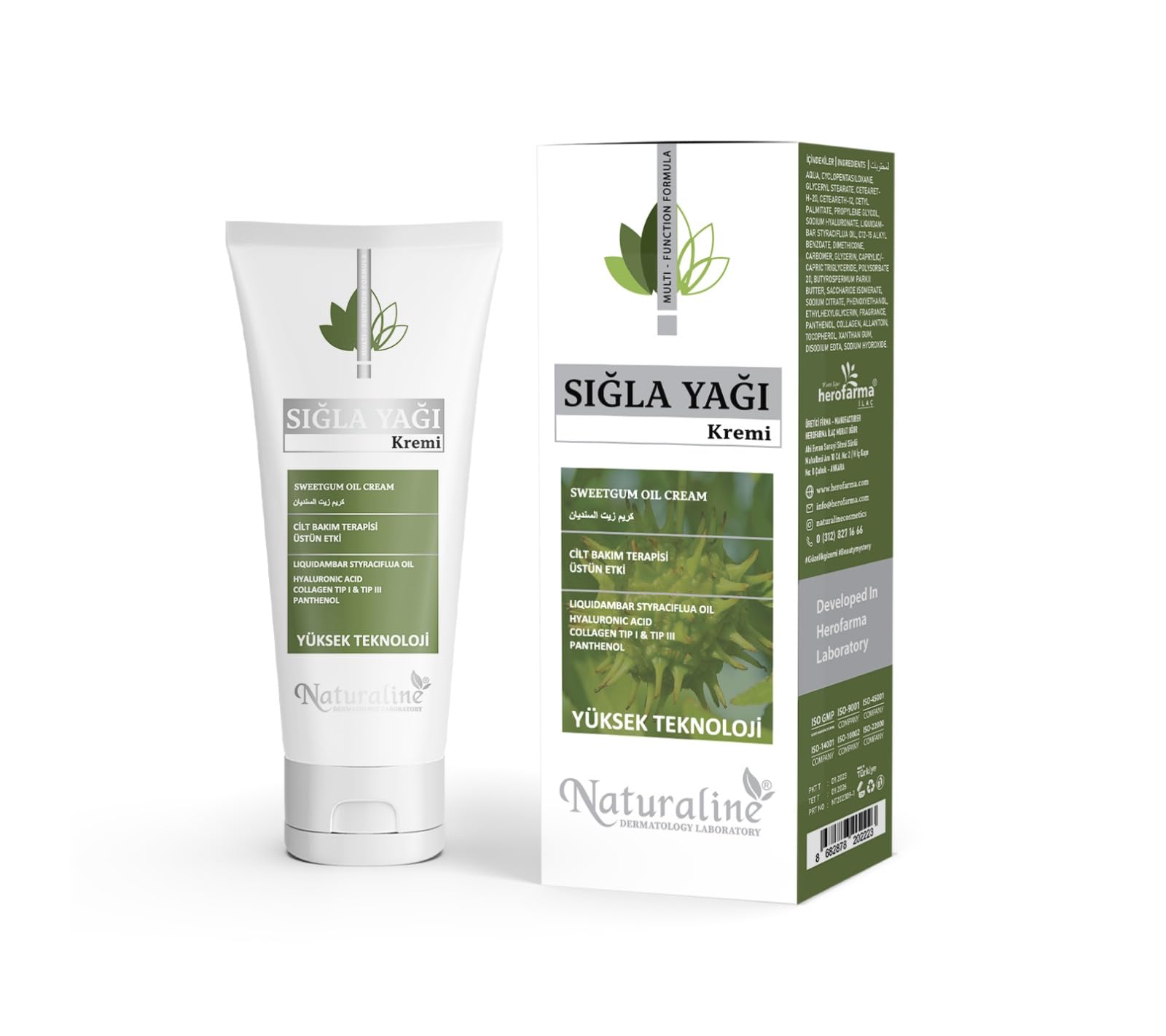 Naturaline DERMATOLOGY LABOTARY Sığla Kremi - Nemlendirici Antiaging Krem Kırışıklık Giderici Yaşlanma Karşıtı 100 ml