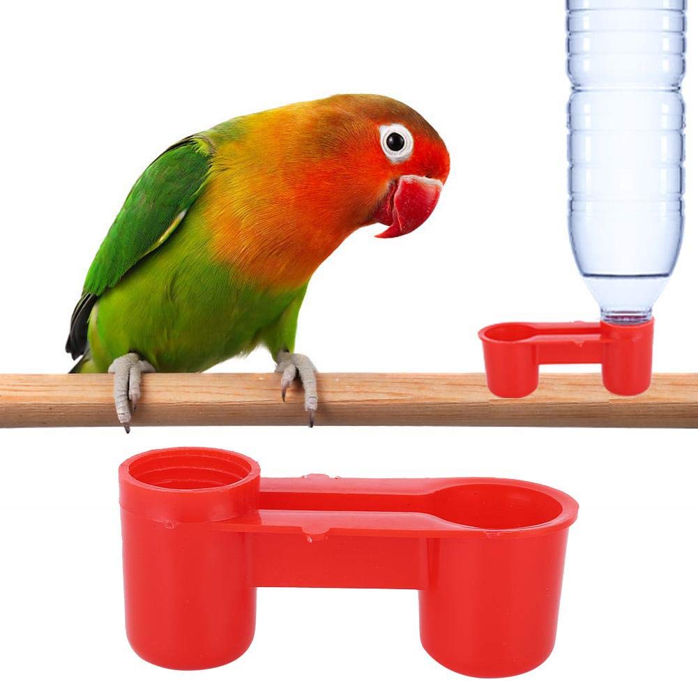 AUNMAS20Pcs Plastic Bird Drinker Feeder Soda Water Bottle Farm Drinking Feeding Tool Drinking Fountain Equipment for Pigeon Chicken