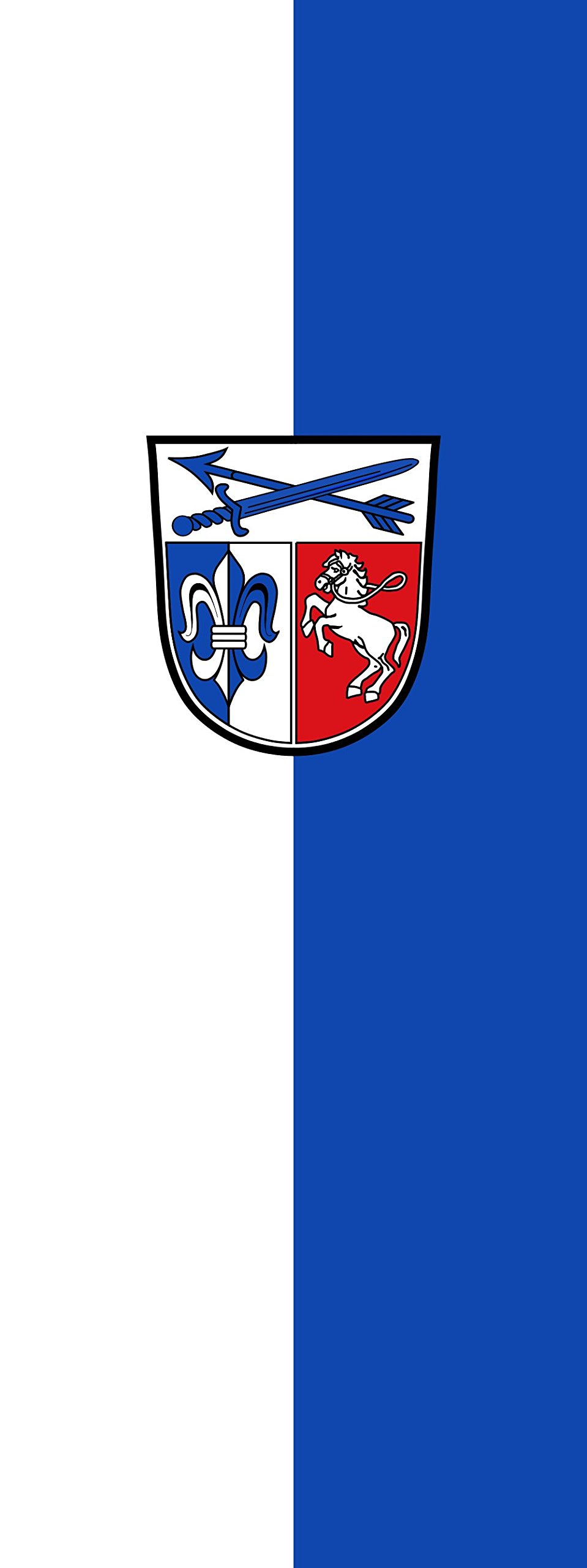 Drapeau Fraunberg 400x150cm | Pavillon portrait de 6m² pour mât