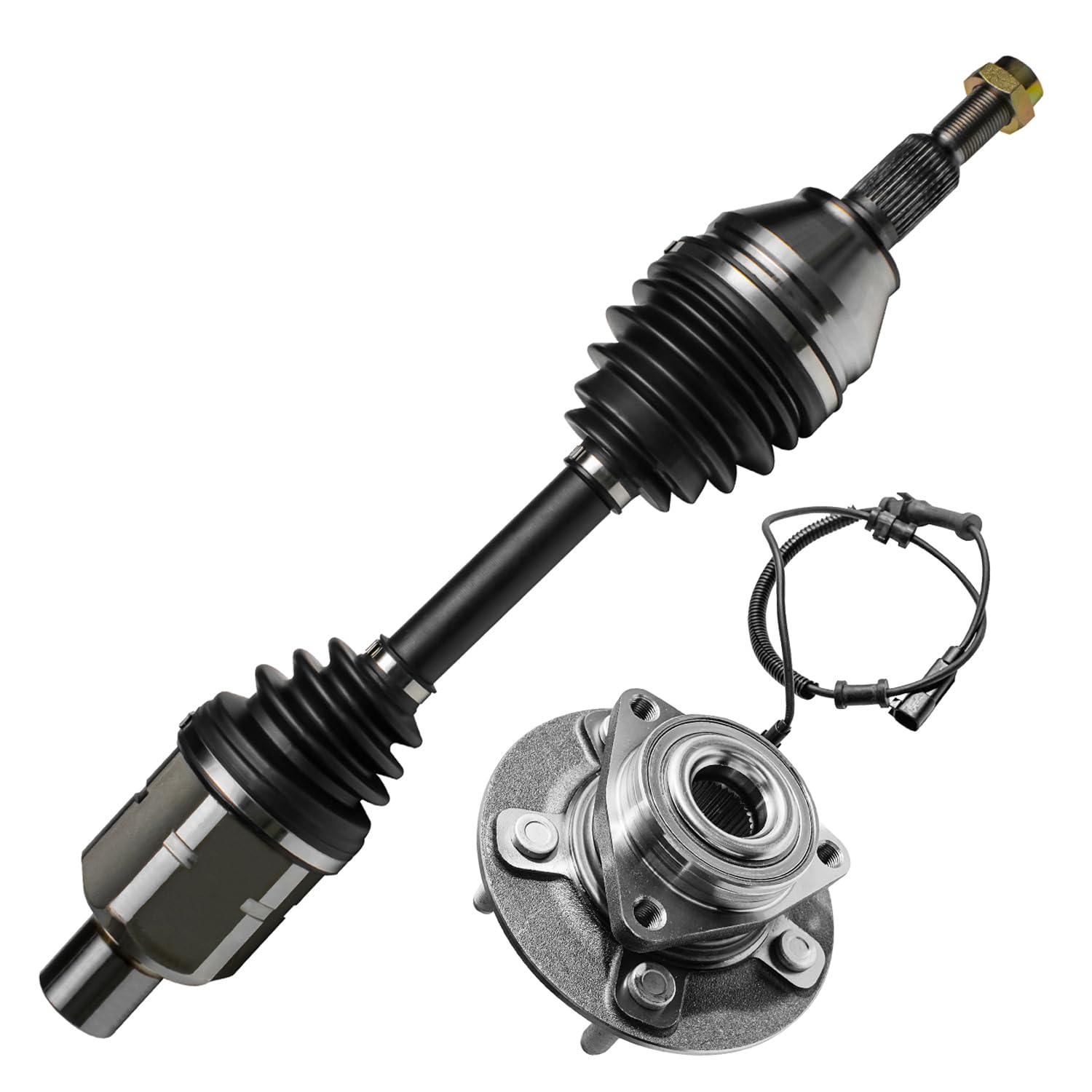 Detroit Axle - 4WD Front CV Axle Kit 2012-2018 Ram 1500