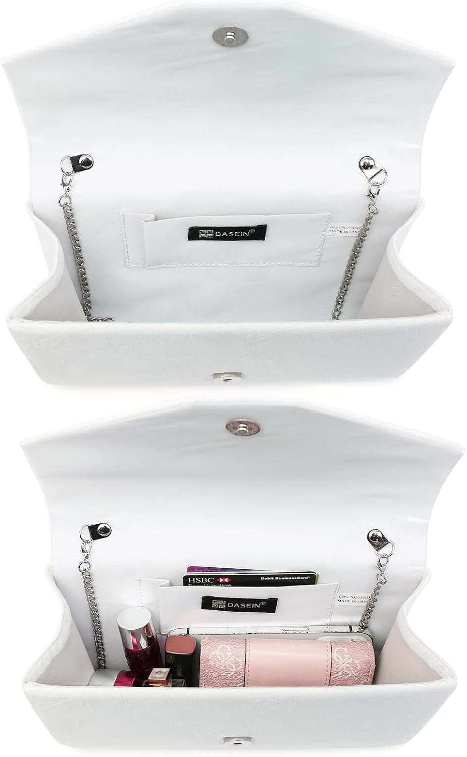 Dasein Women's Evening Bags Formal Party Clutches Wedding Purses Cocktail Prom Handbags - Image 4