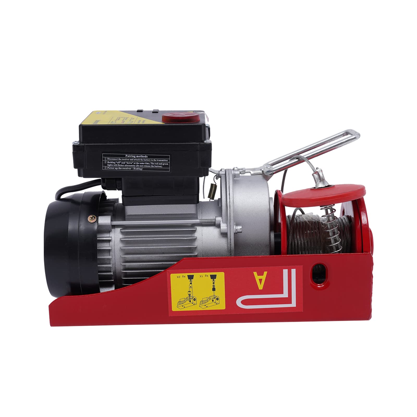 Verricello elettrico da 510 W, 100/200 kg, 10 M/min velocità di sollevamento, paranco a catena con telecomando, per fabbriche, banchine, magazzini, logistica