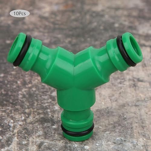 Miniatura 8 de Fydun 10PCS 3 Way Coupling Water Hose Fitting Y Connector A Coupler for Garden Irrigation 10PCS 3 Way Coupling for Family