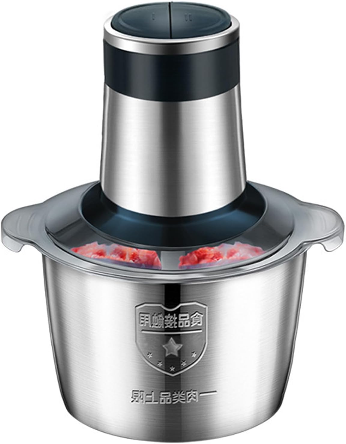 Food Processors, Electric Chopper with Meat Grinder 2L Large Capacity Veggie chopper Full Metal Body Food Processor Two-Speed Adjustable Suitable Food Chopper for Meat, Vegetables, etc
