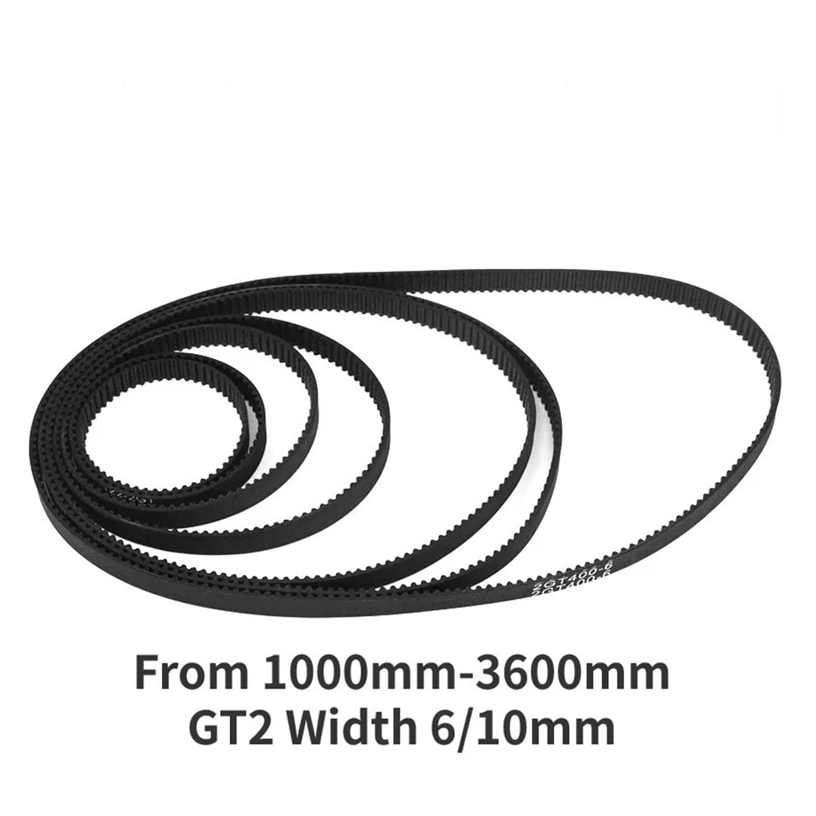 Transmisión Correa Piezas Impresora 3D GT2 Correa Distribución Caucho Bucle Cerrado 6 Mm Y 10 Mm Ancho 1000 Mm A 3600 Mm Correa Síncrona 6 Mm Y 10 Mm 1 Unidad Correa Distribución(2GT-2500mm,10MM)