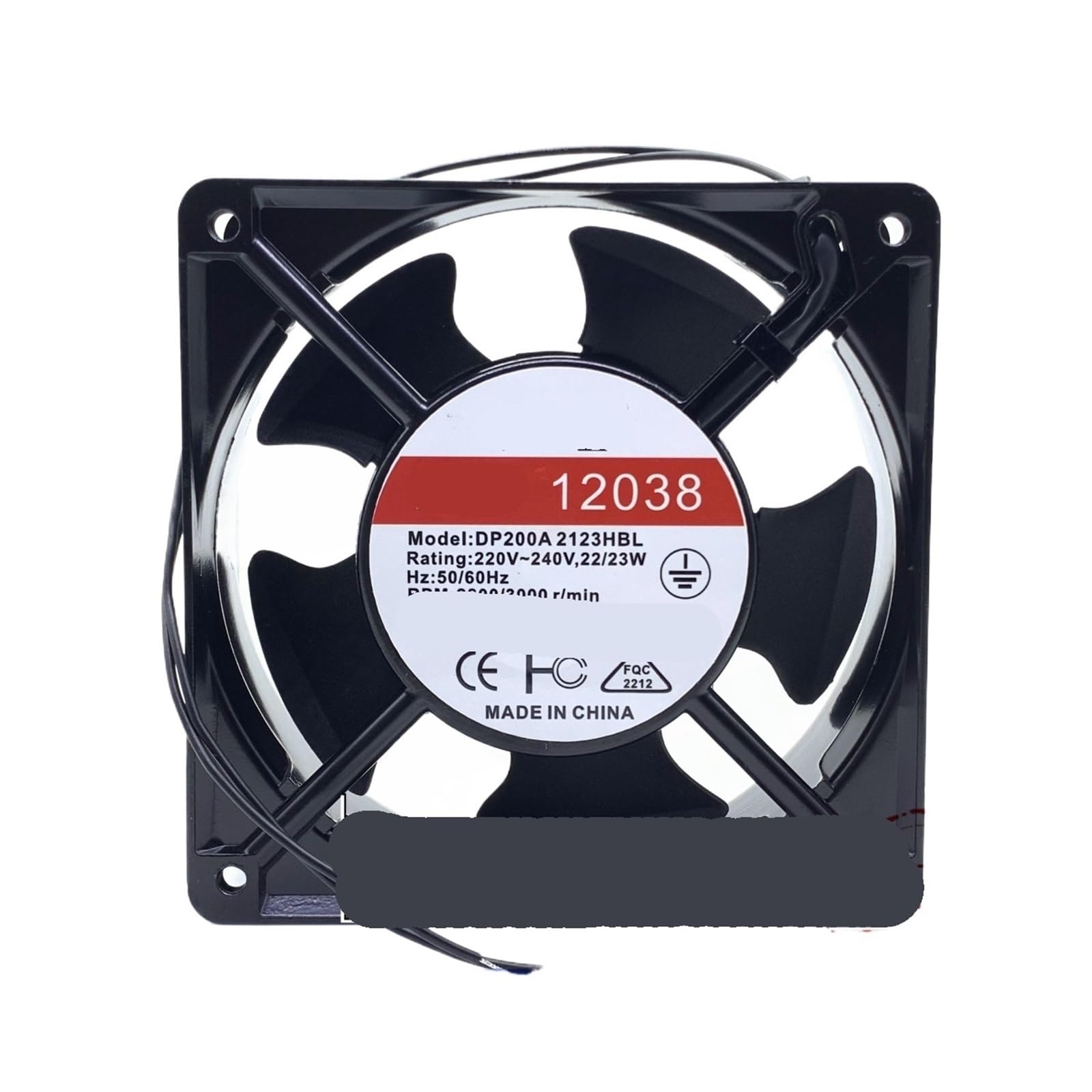 Ventilateur DP200A2123HBL AC 220V 240V pour refroidissement armoire