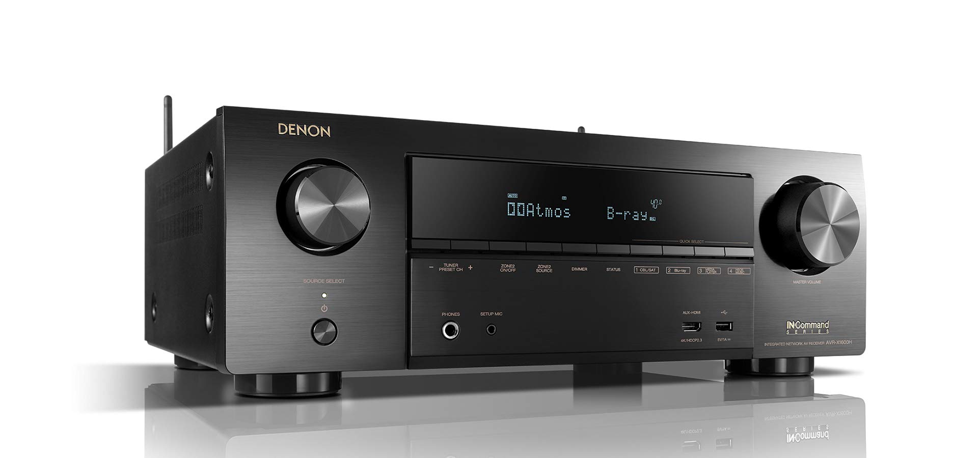 DENON AVR-1600H AVアンプ Amazon.com: Denon AVR-X1600H 4K UHD AV Receiver | 2019 Model | 7.2