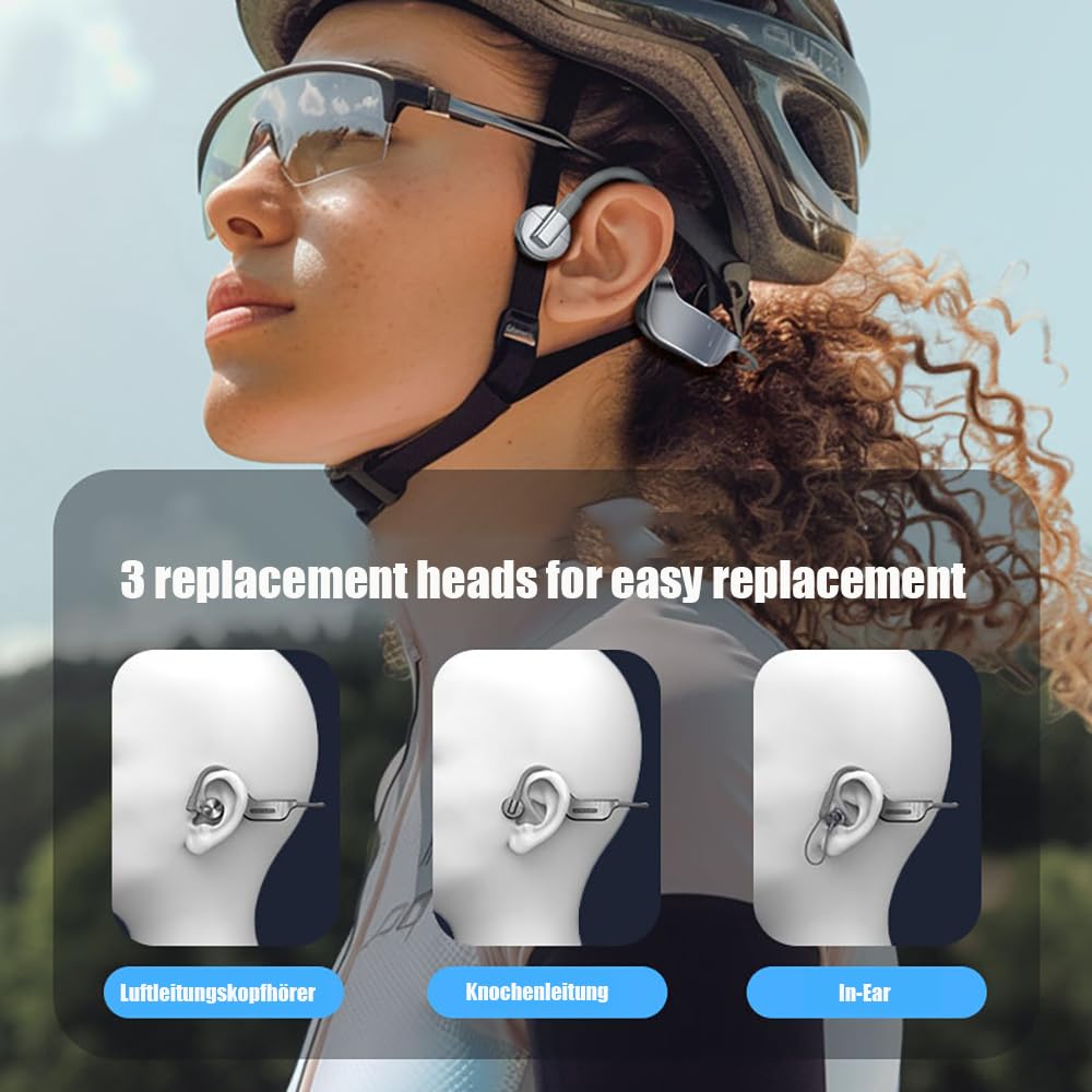 K9 Bone Conduction zestaw słuchawkowy Bluetooth, pływanie, sport, bieganie, nauszne