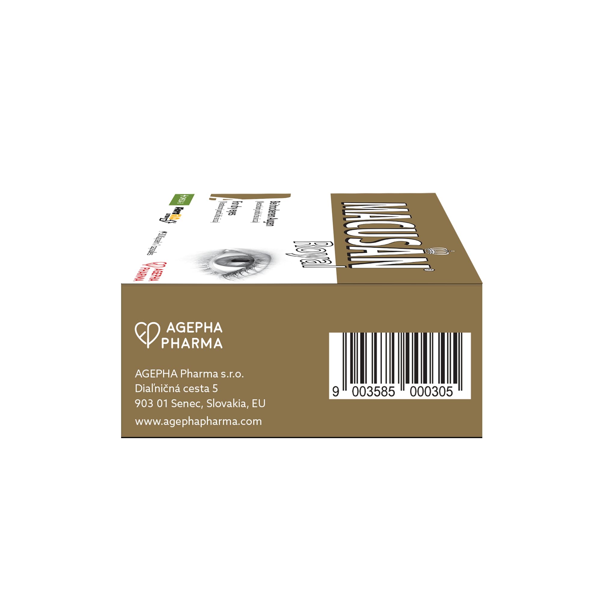 Macusan® Royal - Augenvitamine zur Behandlung bei trockenen Augen - Senkung des Risikos einer Altersbedingten Makuladegeneration (AMD) - Omega-3, Lutein und Zeaxanthin (30 Kapseln)