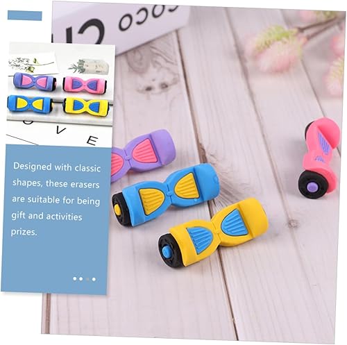 Miniatura 4 de Cabilock 16 piezas de borradores lindos para niños, coches y vehículos, rompecabezas, borradores de goma, borrador de lápiz novedoso, mini borrador