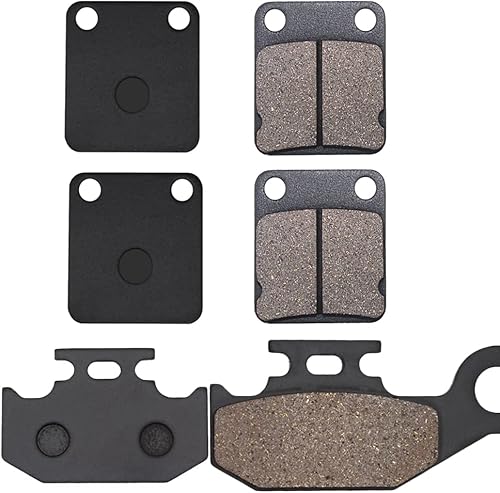 Miniatura 2 de Cyleto Pastillas de freno delanteras y traseras para YAMAHA YFM450 Grizzly 450 2007-2010  YFM 450 Kodiak 2003-2006  YFM450 Wolverine 450 2006 2007