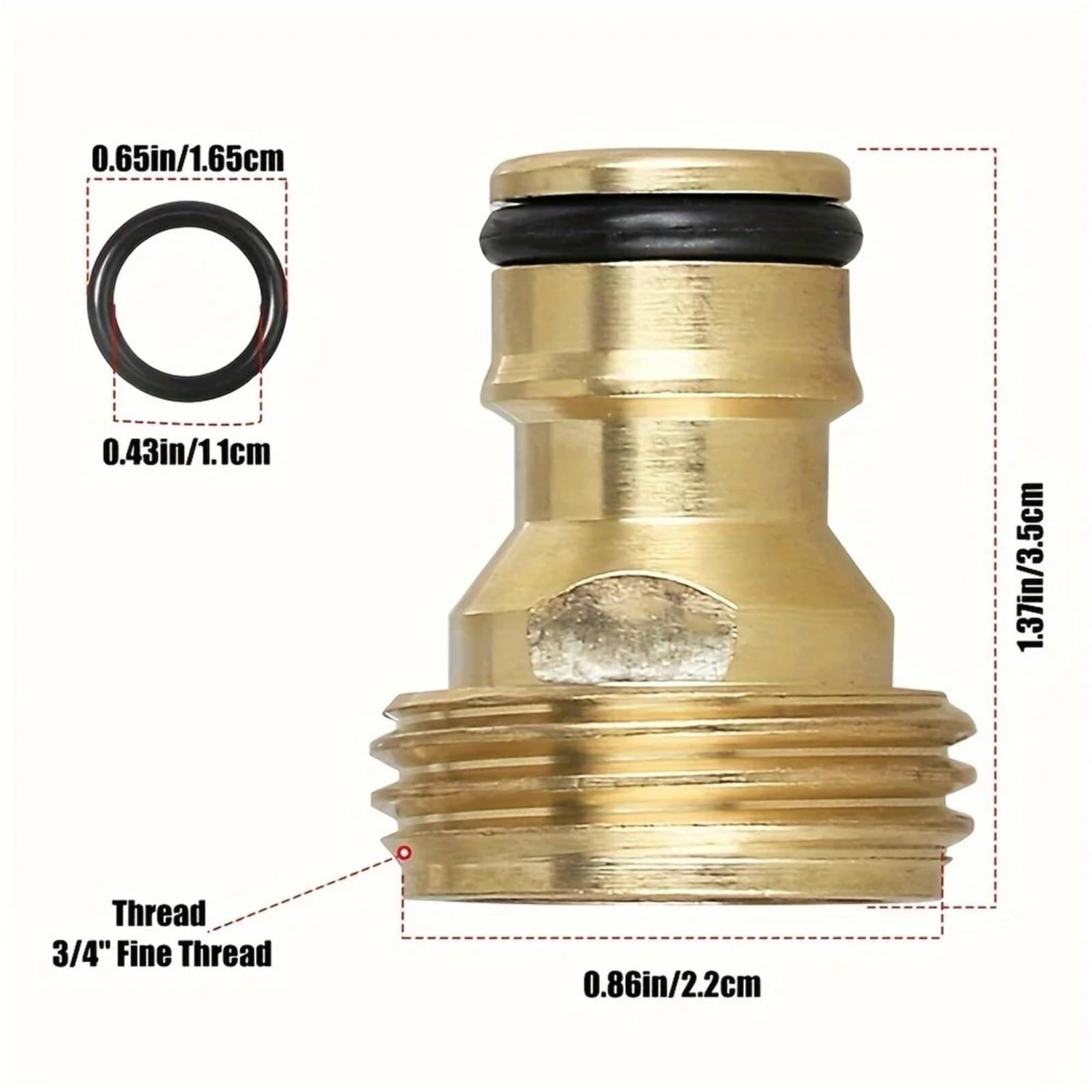 Lot de 4 raccords de tuyau d'arrosage à connexion rapide – Connecteurs en laiton anti-fuites pour tuyau d'arrosage