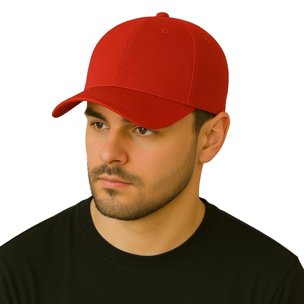 Amazon Brand - Anarva Men’s Baseball Cap | Sweatband | Breathable Holes | Free Size Adjustable Cotton Cap-picture-53