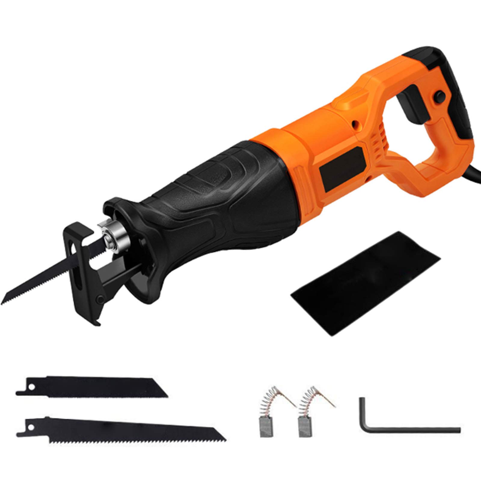 Seghetto Elettrico Portatile per Potatura, Motosega Elettrosega Universale Taglio Rami Legno Metalli Cartongesso Morsa 2 Lame Fai da Te Giardinaggio, Design Compatto e di Sicurezza