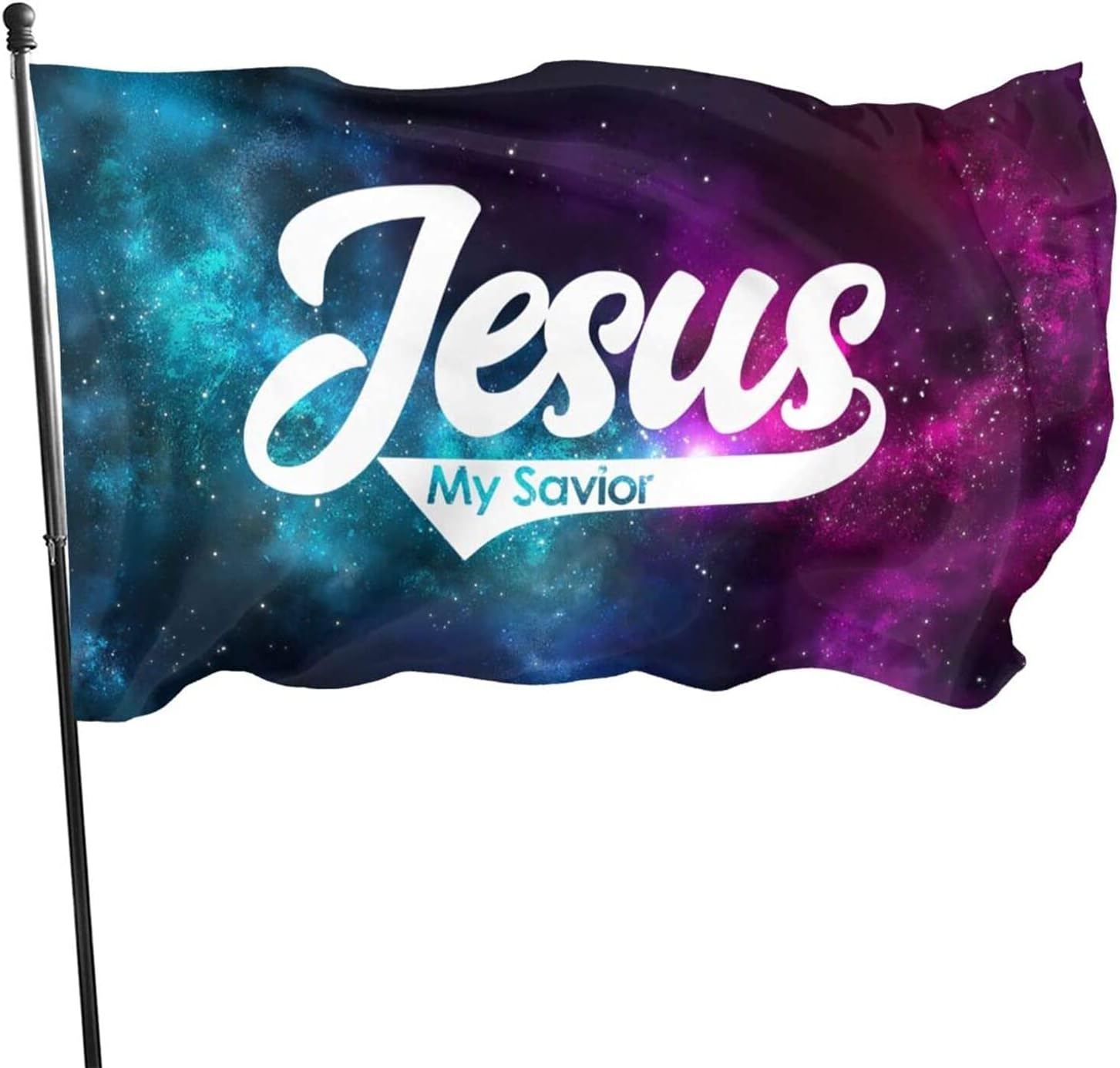 Jesus My Savior Bible Scripture Verse Christian Banner Flags Garden Home Flag House Flags for Outdoor Custom 3x5 Foot