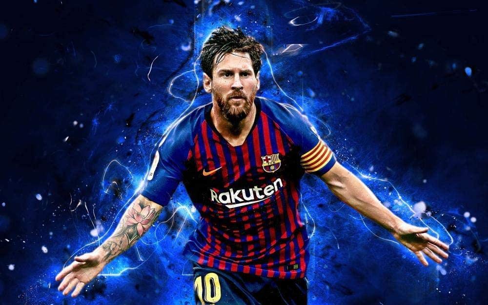 ERUZO 5D DIY Diamond Painting Set Football Messi Adult Children Art Crafts Home Wall Decoration 30x40cm