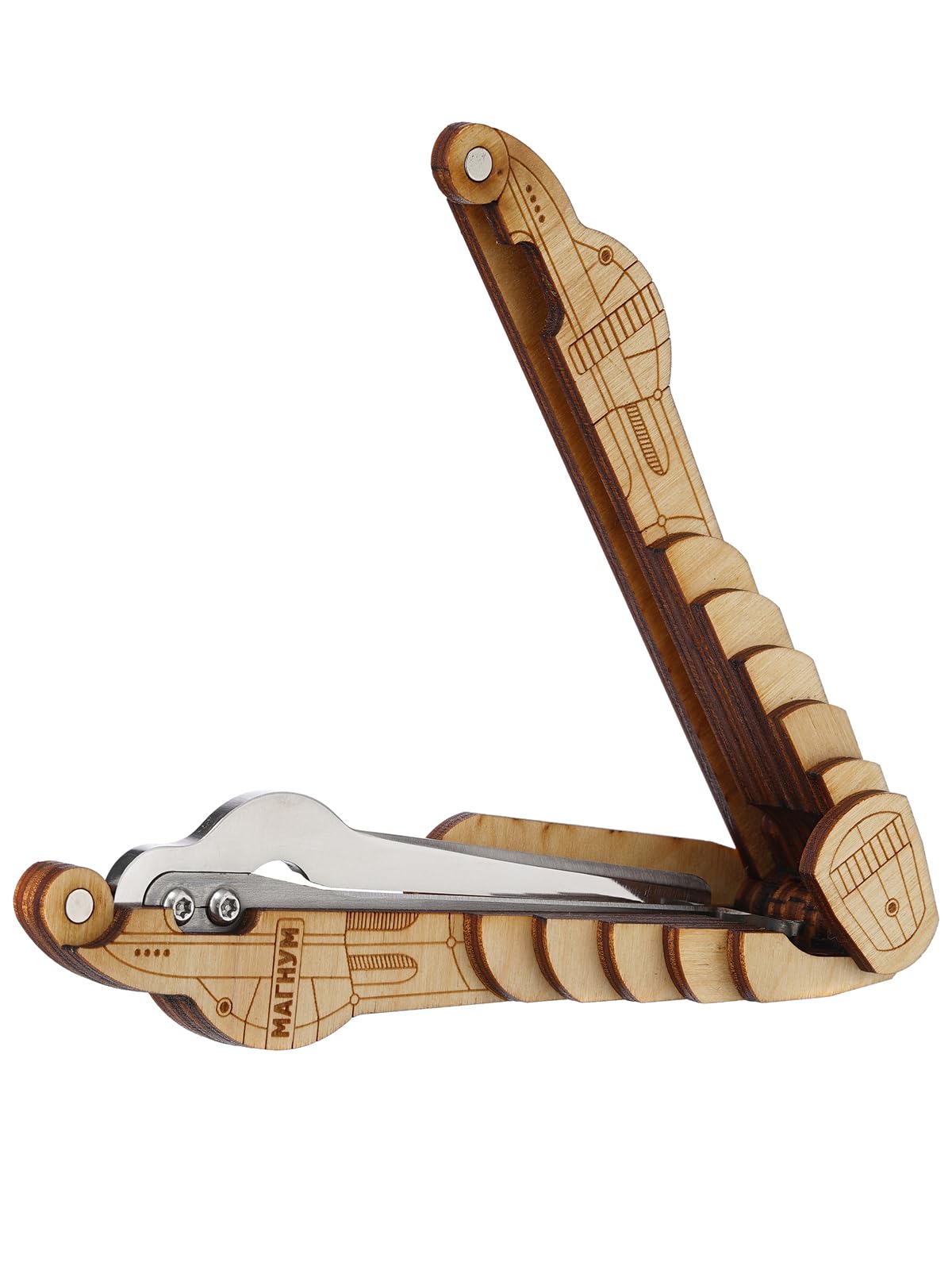 Shamanicshop Jews Harp by D Glazyrin Magnum in wooden case - Professional mouth musical instrument jaw harp Beautiful