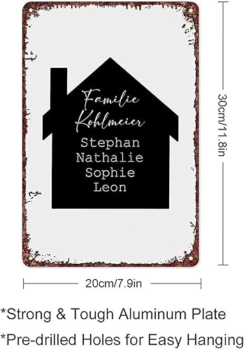 Miniatura 2 de SXUZUSF Family Definition Personalized Idea Poster Retro Tin Metal Sign For Home Room Hallway Bathroom Office Wall Decoration Size Is 12x8 Inch