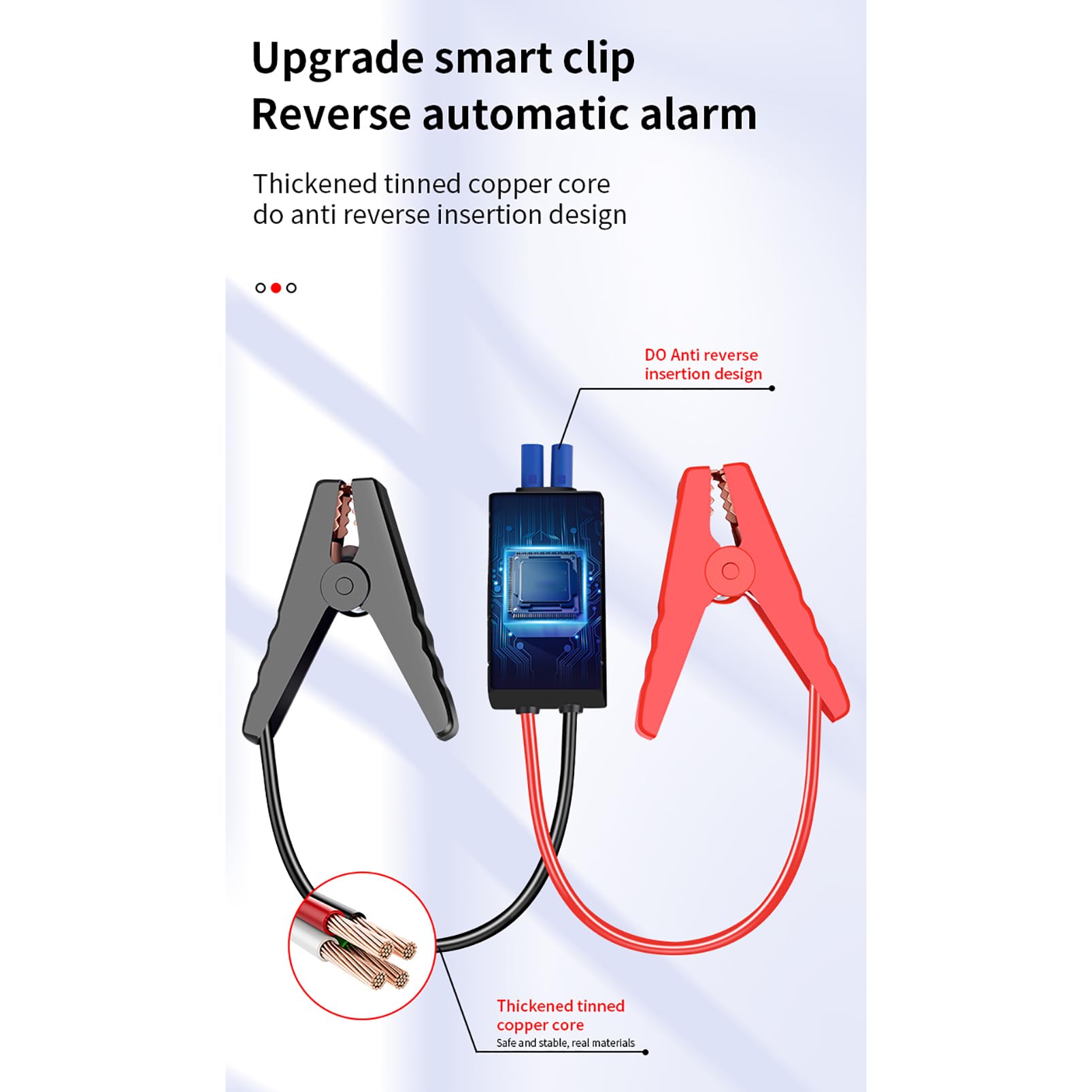 Arrancador de Batería de Coche, Arrancador de Emergencia de Carga Rápida USB, Brújula Portátil con Puertos USB, Elevador de Batería Automático Portátil de 12V