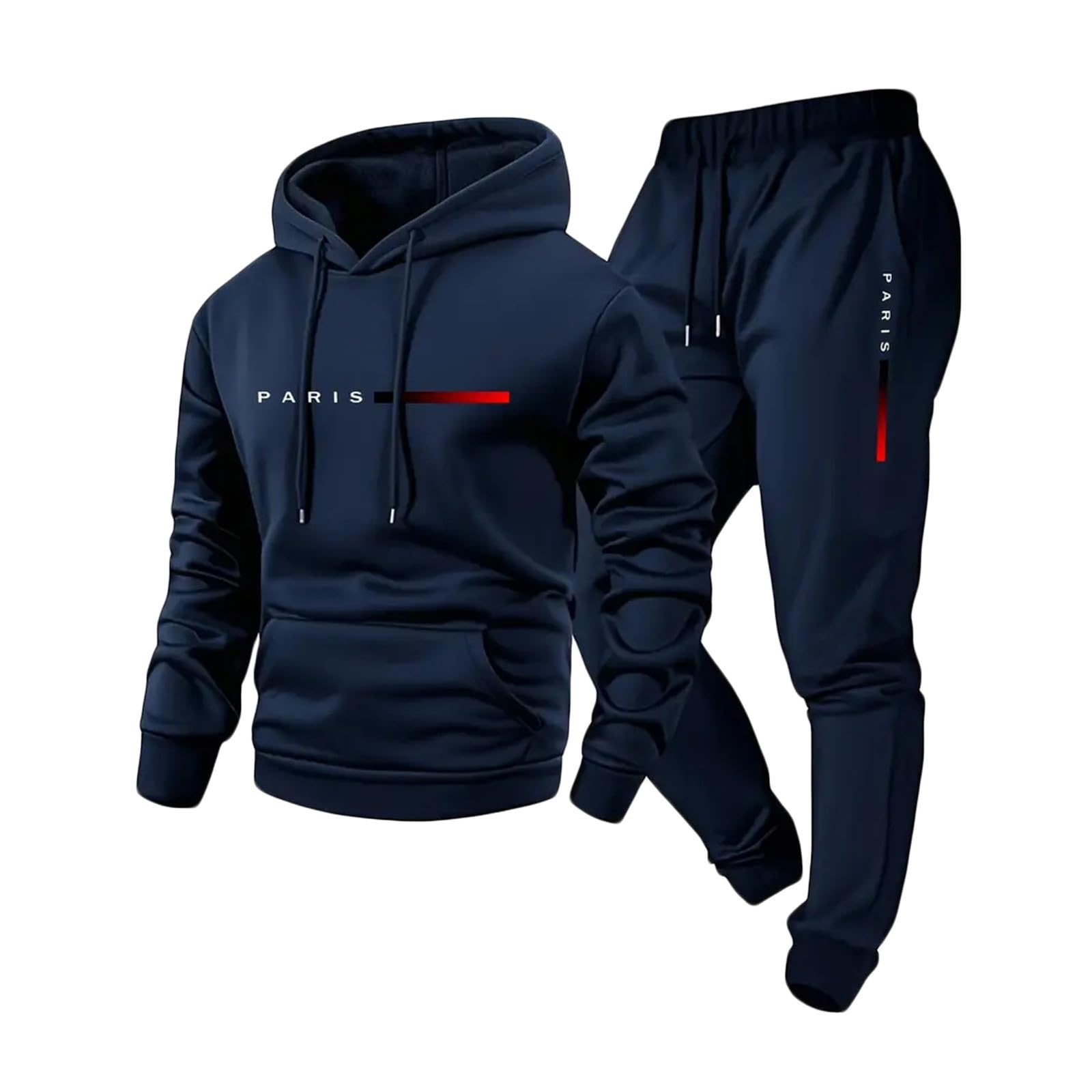 Sweatsuits For Men 2 Piece Hoodies And Joggers Set Casual Athletic Sweatpants Hooded Swea…