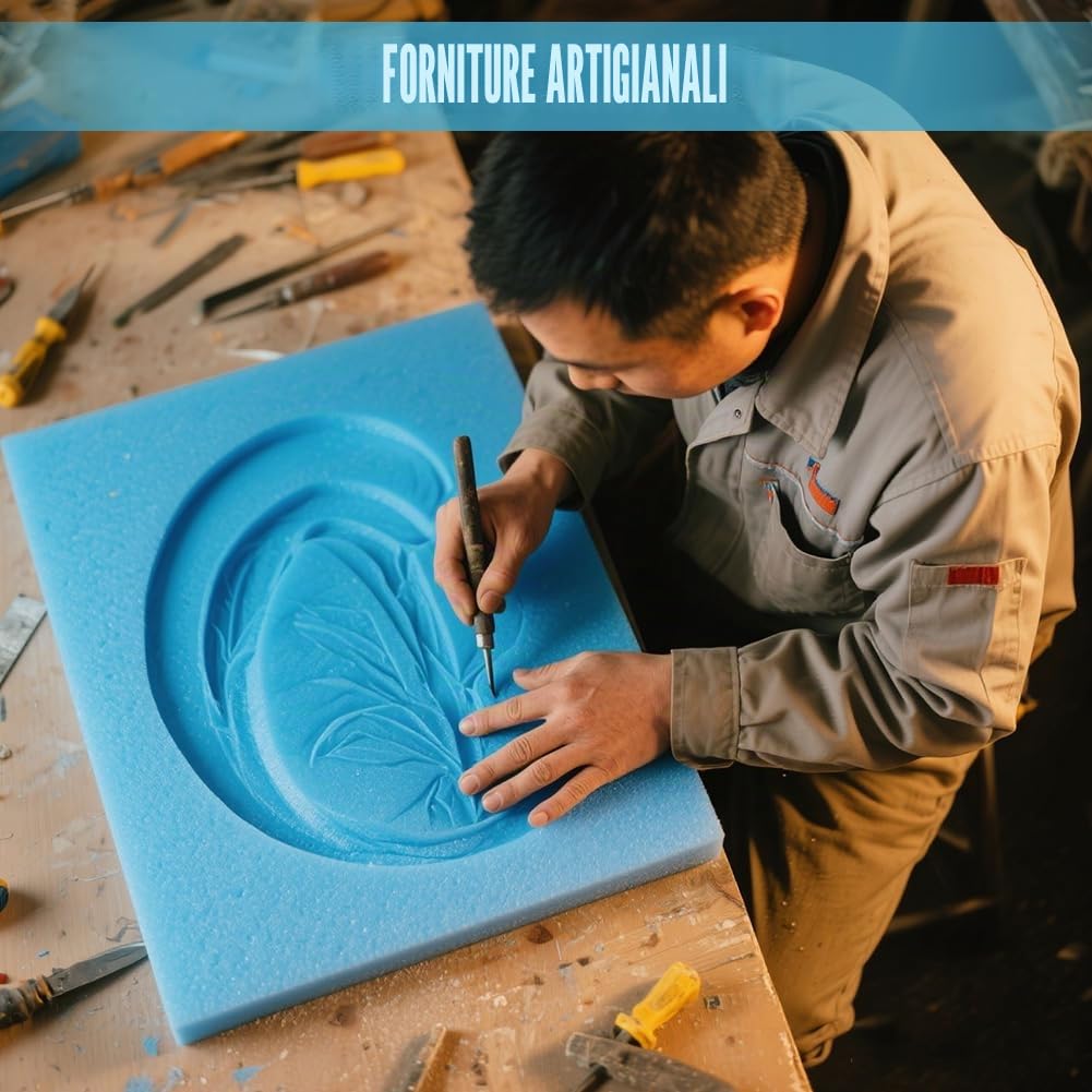 6 pannelli in schiuma rigida, 40 x 30 x 2 cm, ad alta densità, set di pannelli per fai da te, in schiuma rigida, in polistirolo per modellazione paesaggistica, edifici, base diorama