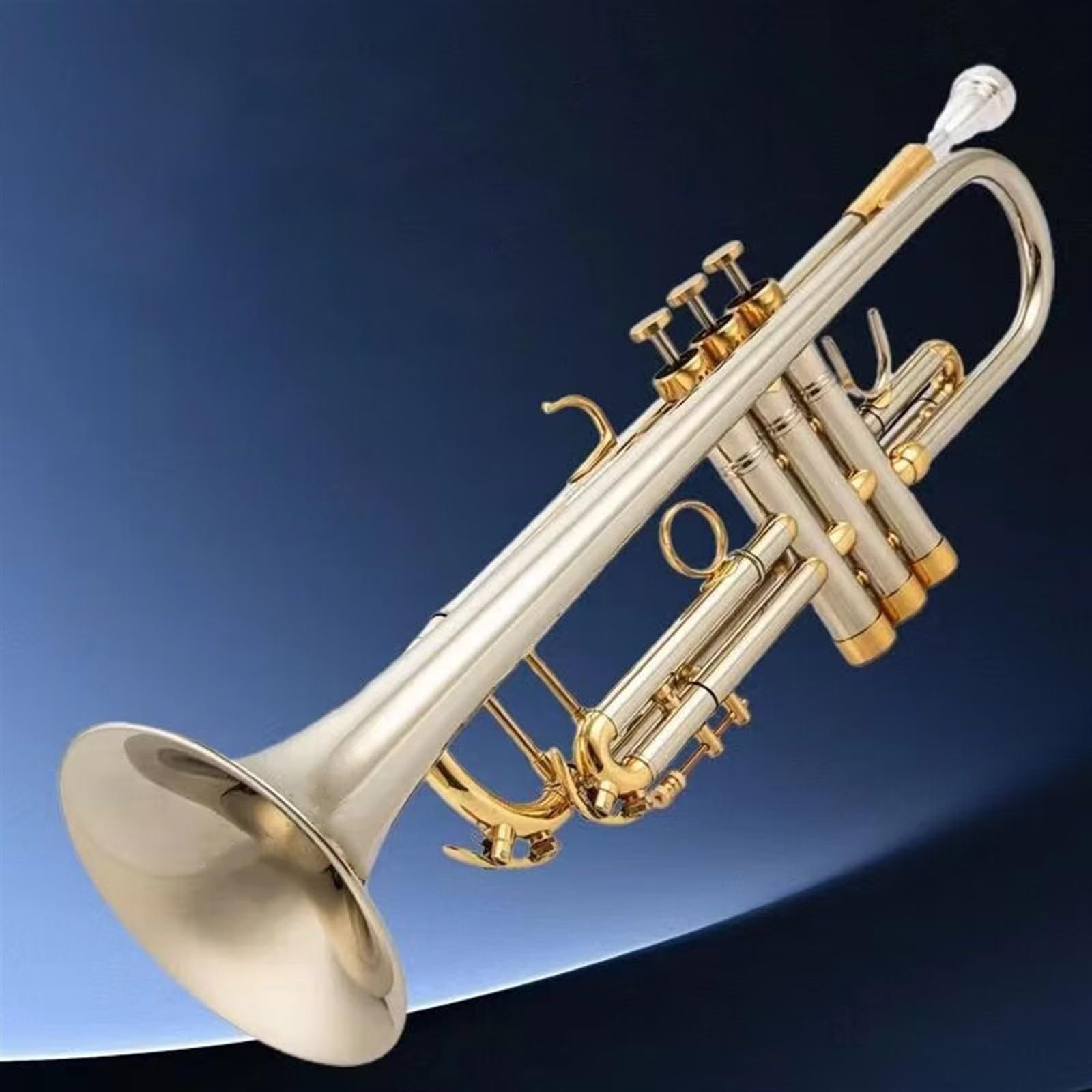 Standard Trompeten Trompete Instrument Weiß Kupfer B Flache Trompete Anfänger Professionelle Sound Reiche