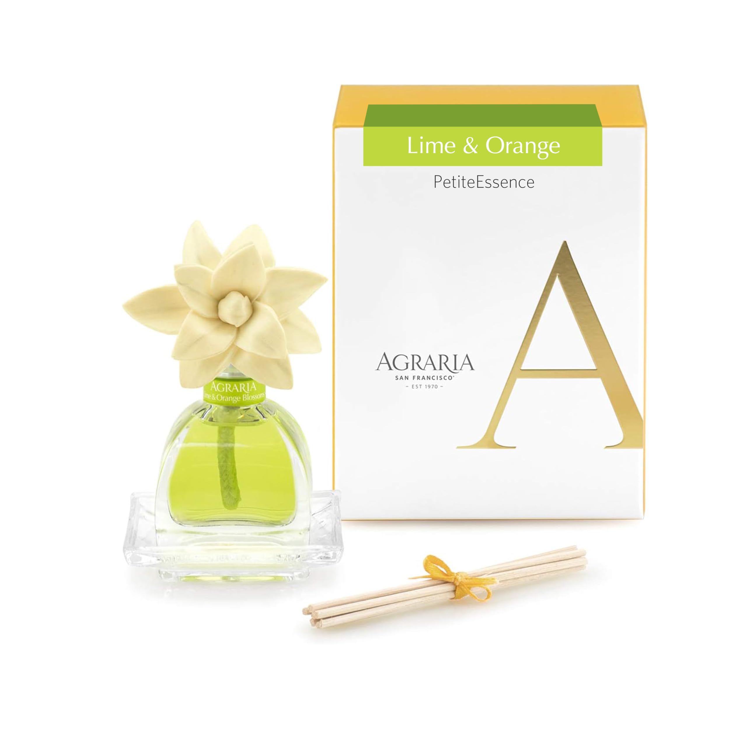 Lime & Orange Blossoms : Agraria San Francisco PetiteEssence Diffuser, Lime & Orange Blossoms