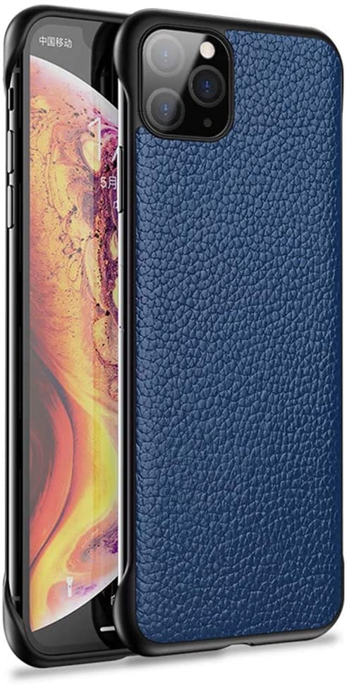 Étui de téléphone en cuir ultra fin sans cadre antichoc pour Apple iPhone 11 Pro Max