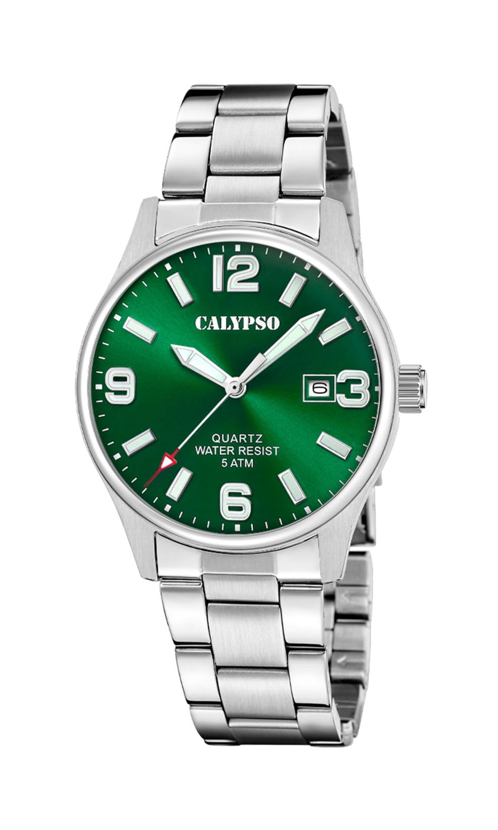 Calypso Mens Stainless Steel Watch with Steel Bracelet K5860/6