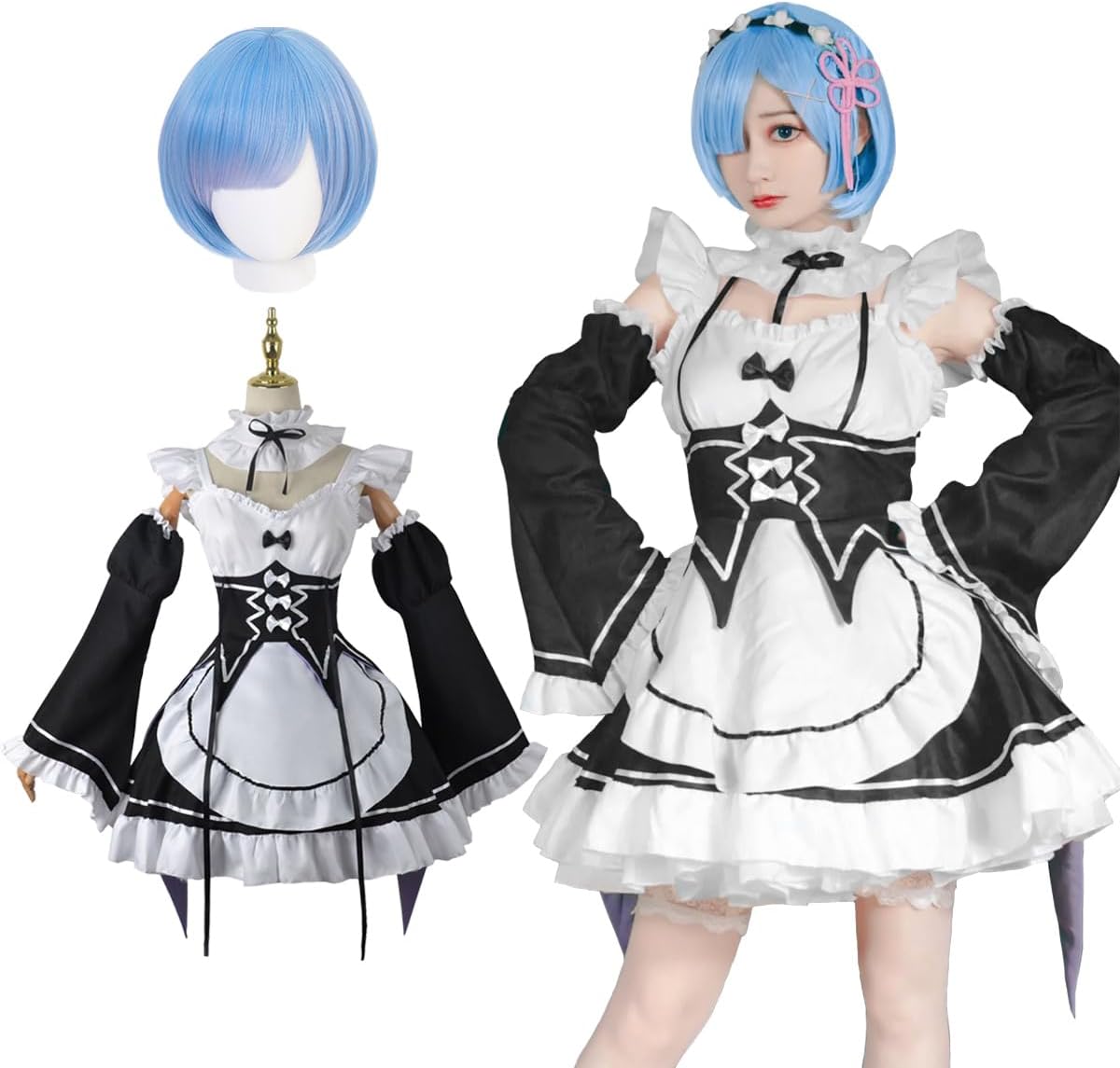 【専用 あ様】Re:ゼロから始める異世界生活 リゼロ レム コスプレウィッグ付き レム 「Re:ゼロから始める異世界生活」 (@lukia_0804 )⇽コス垢