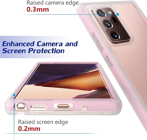 Miniatura 6 de Puxicu Funda para Galaxy Note 20 Ultra, funda protectora contra caídas para Samsung Galaxy Note 20 Ultra, rosa mate