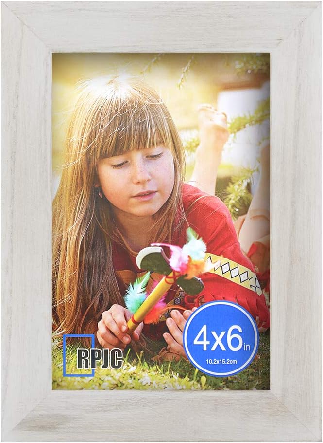 Buy 4x6 Picture Frames Made of Solid Wood High Definition Glass for Table Top Display and Wall