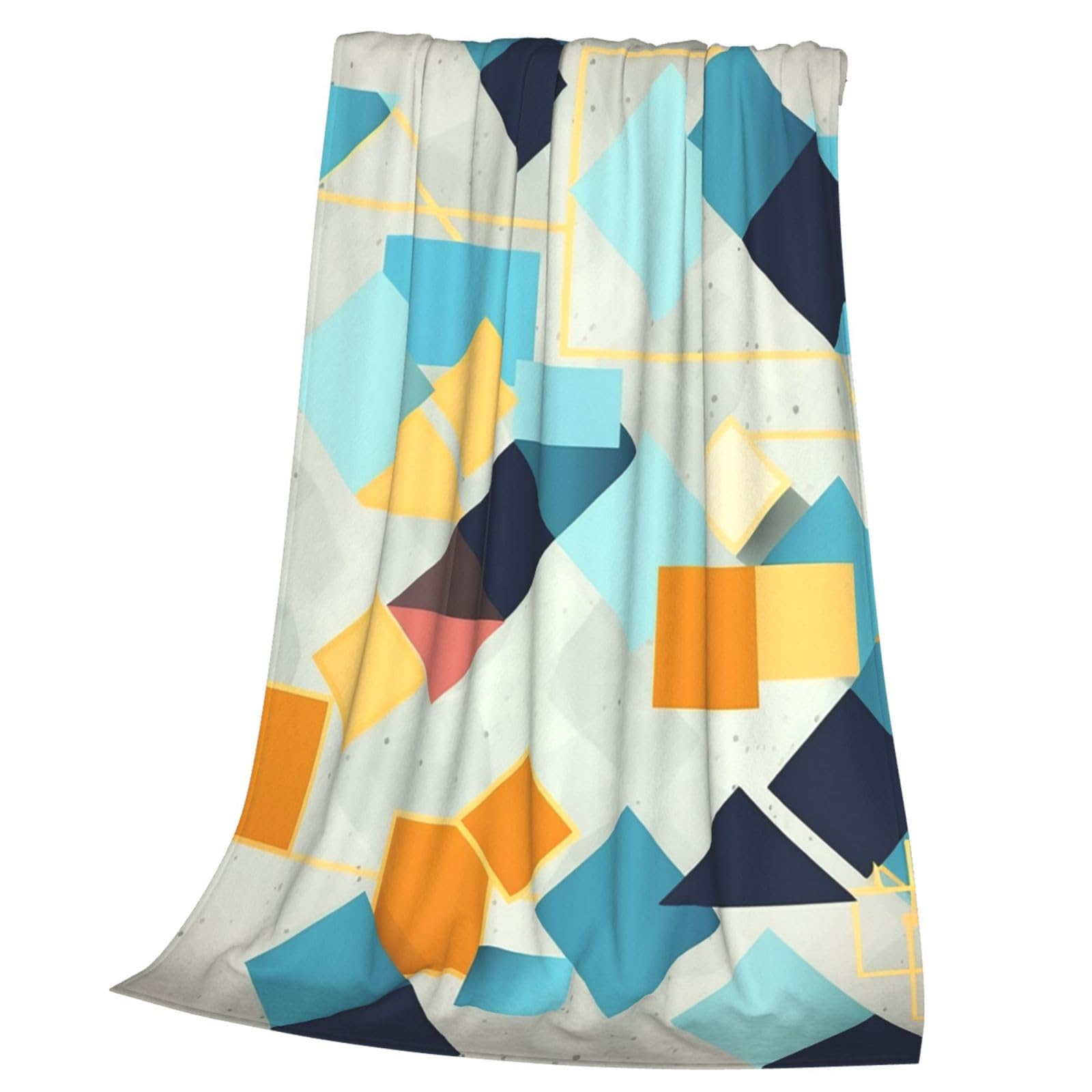 Couverture flanelle imprimé abstrait pour vos soirées cocooning