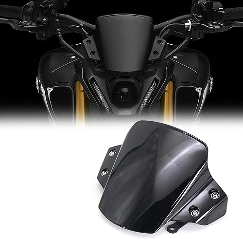 Compatible con Yamaha MT-09 2021 2022 2023 Accesorios de motocicleta Parabrisas parabrisas MT09 MT 09 mt09 mt09 (negro)