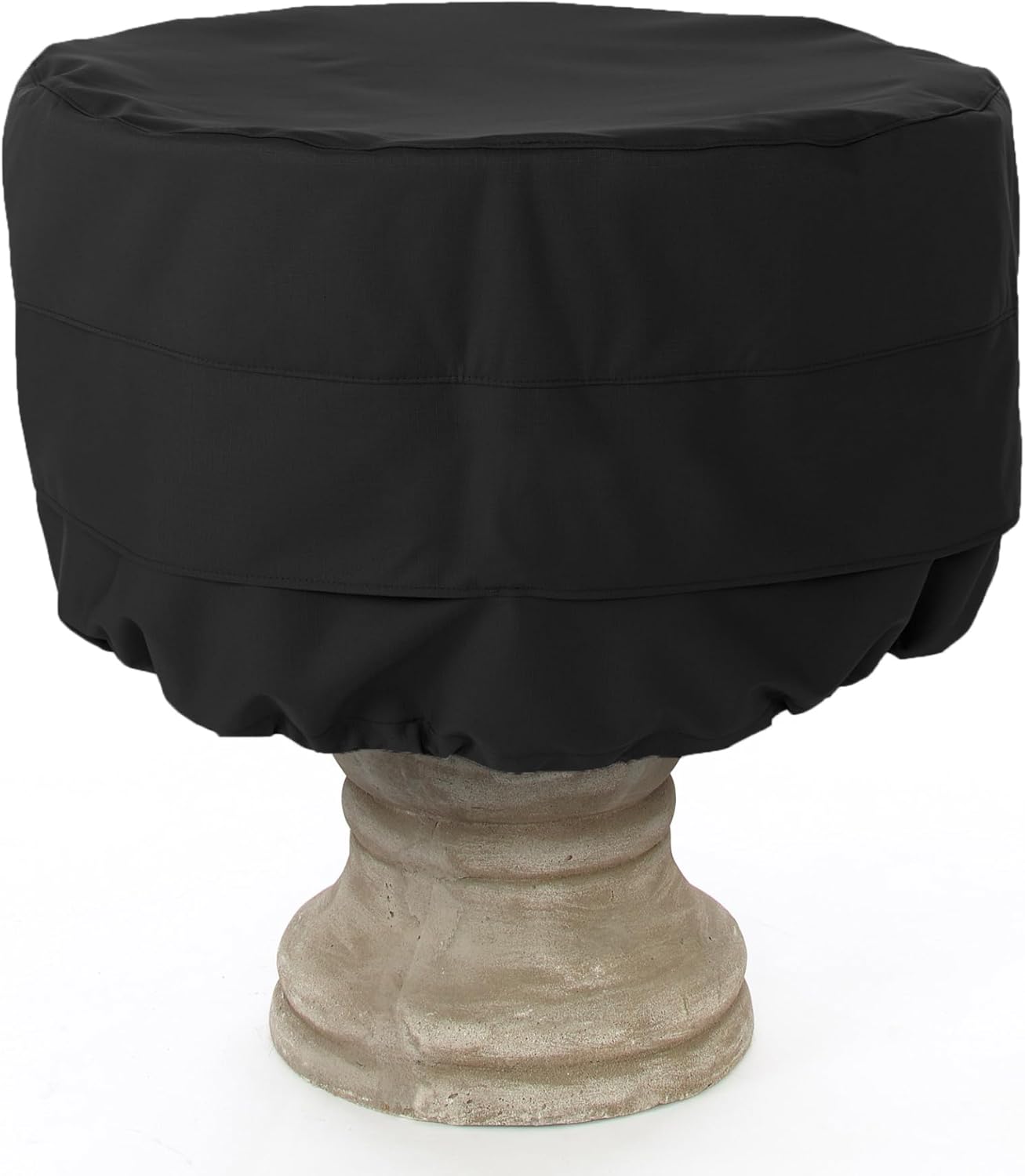 Covermates Ultima Outdoor Fountain Cover - Heavy-Duty All-Weather Garden Statuary Protector - Rip-Resistant Water-Resistant Polyester Shield with Locking Drawcord, 36DIAMETER x 42H, Ripstop Grey
