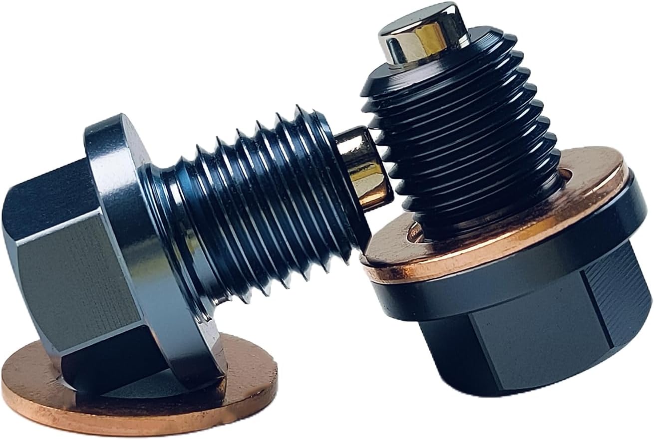 M16 x1.5 Magnetic Drain Plug, Aluminum Oil Pan Drain Bolt Replacement, Suitable for Subaru, Peugeot. (M16×1.5P) image 2