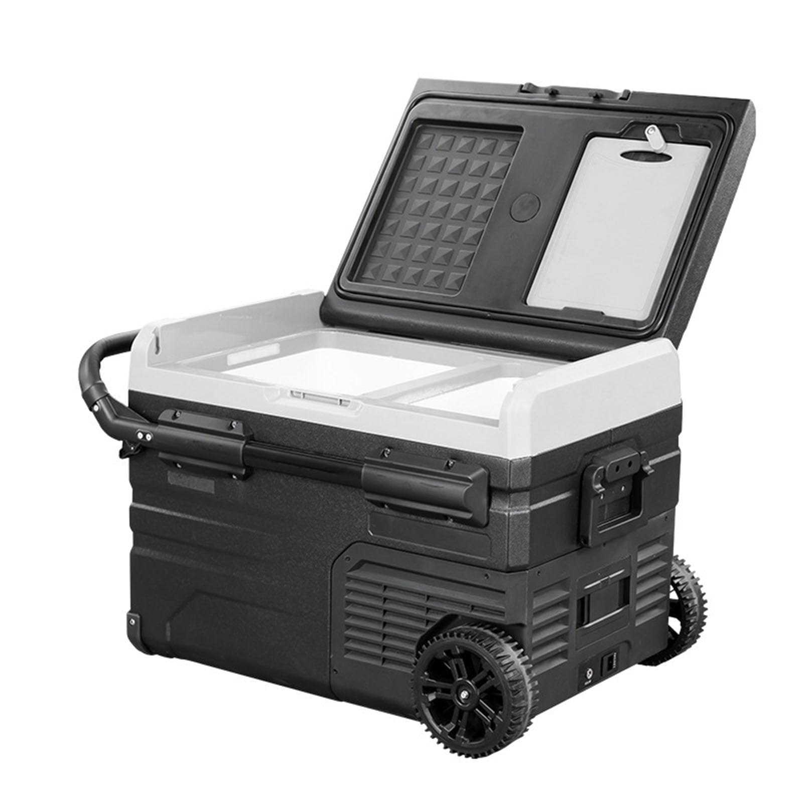 Lodówka samochodowa 12V, przenośna lodówka 37 Quart (35L), dwustrefowa -4 ℉-68 ℉ elektryczna lodówka samochodowa przenośna zamrażarka do kampera, kempingu, podróży