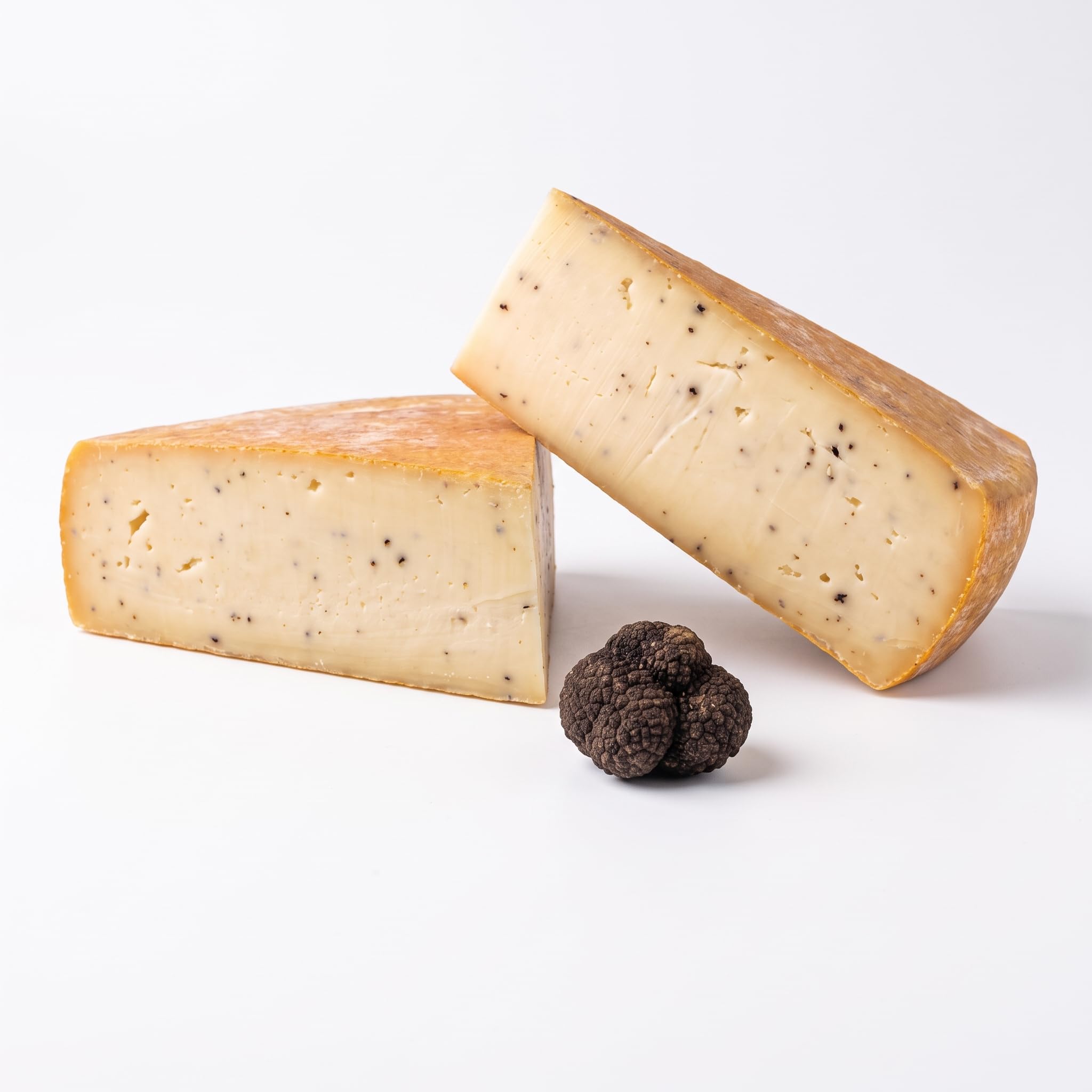 Raclette à la Truffe de Savoie - 1/2 Meule 2,6 kg - Tuber Aestivum 2% - Lait Cru de Vache - Fromage Artisanal d'Exception - Raclette Festive & Raffinée