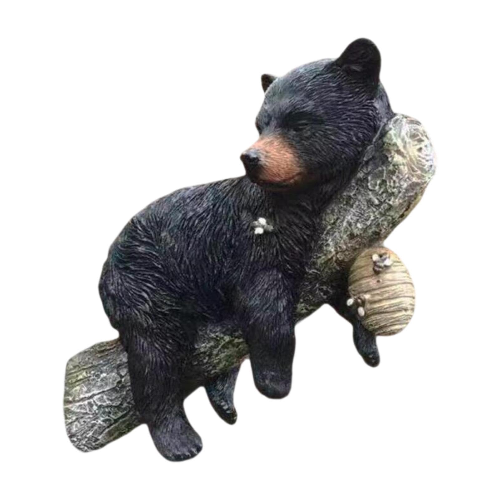 Amazon.co.jp: WeiLaiKeQi 屋外ガーデン用の木の壁掛け式クマの子の 