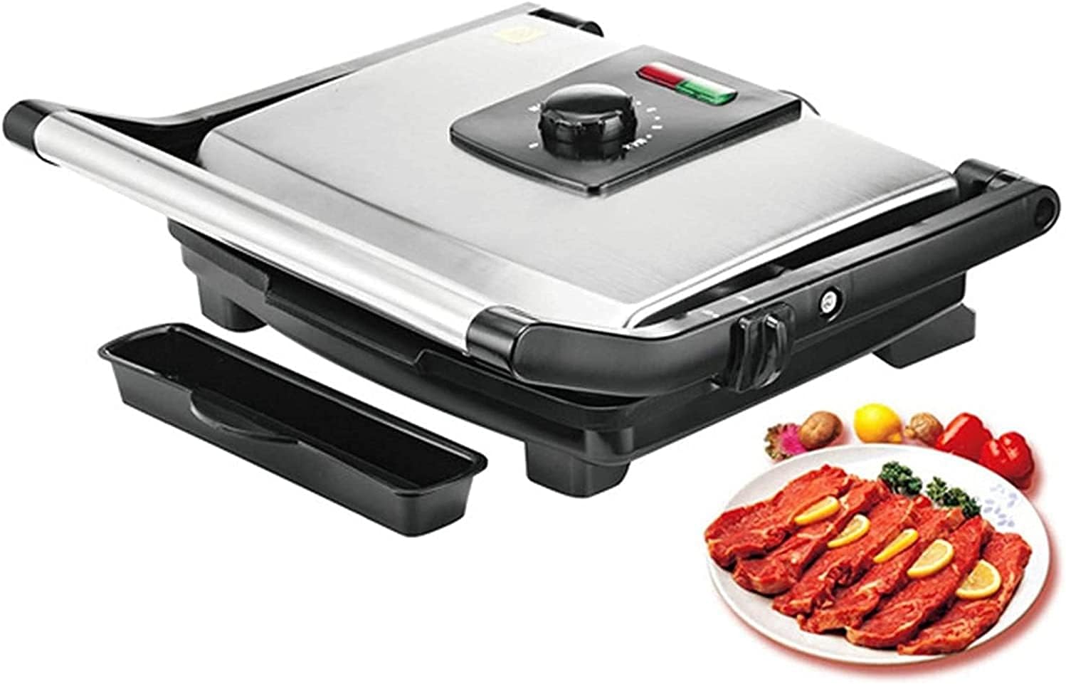 Parrilla Eléctrica Interior sin Humo CIRCIR 2000W, Placas Removibles