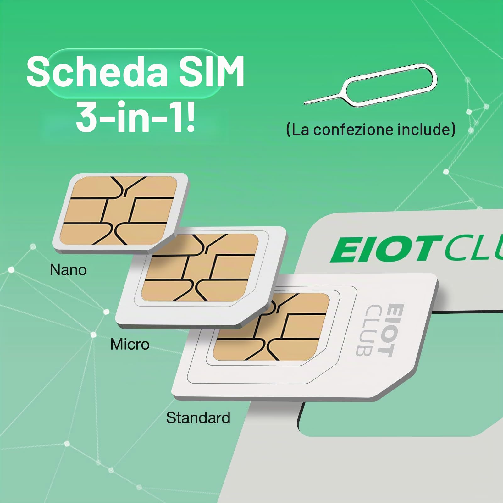EIOTCLUB SIM prepagata BizGlobeLink Internazionale 5 GB 30 giorni 200 paesi dati 5G/4G LTE contratto ricaricabile telefonico router