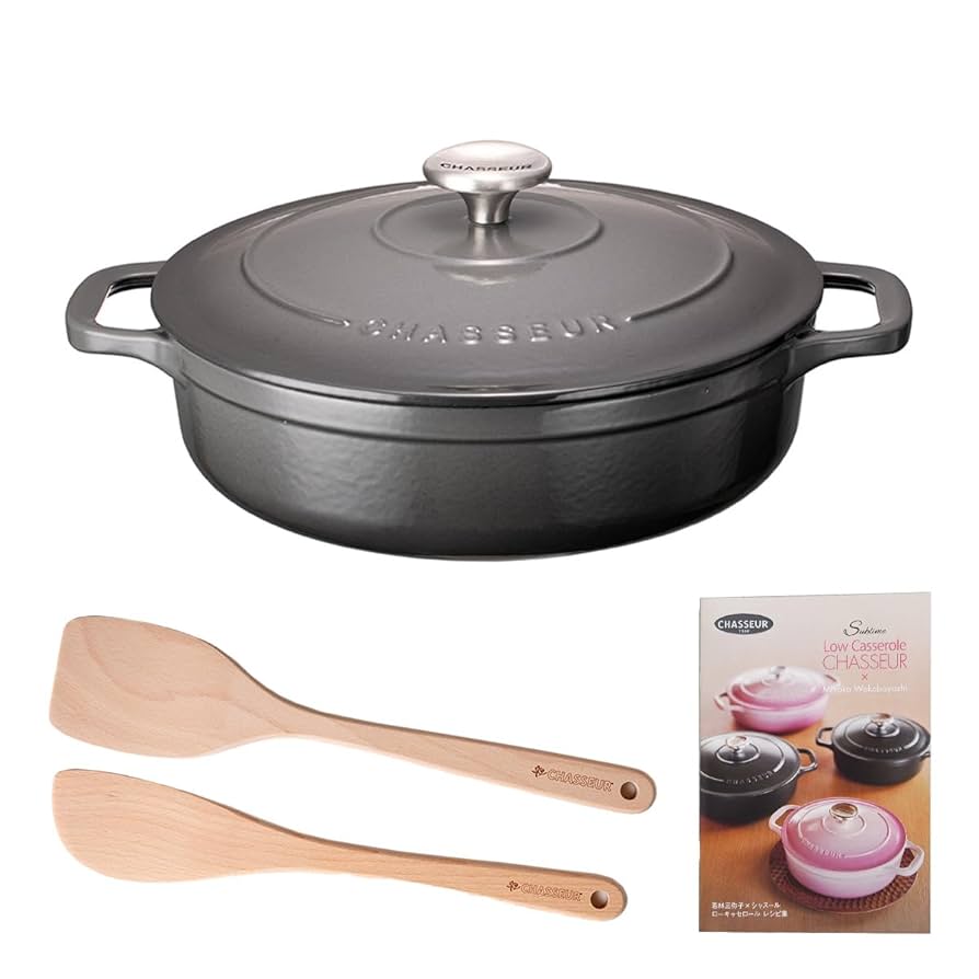 シャスール/ローキャセロール/24/キャビア Amazon.co.jp: シャスールローキャセロール24特別セット