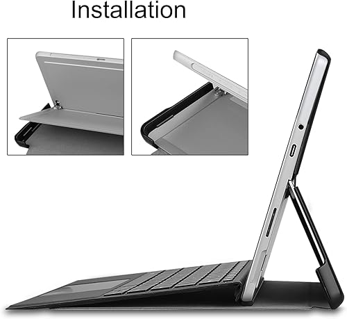 Miniatura 5 de Funda para Microsoft Surface Pro 8, de poliéster de múltiples ángulos, delgada, ligera, para tableta Microsoft Surface Pro 8 de 13 pulgadas,