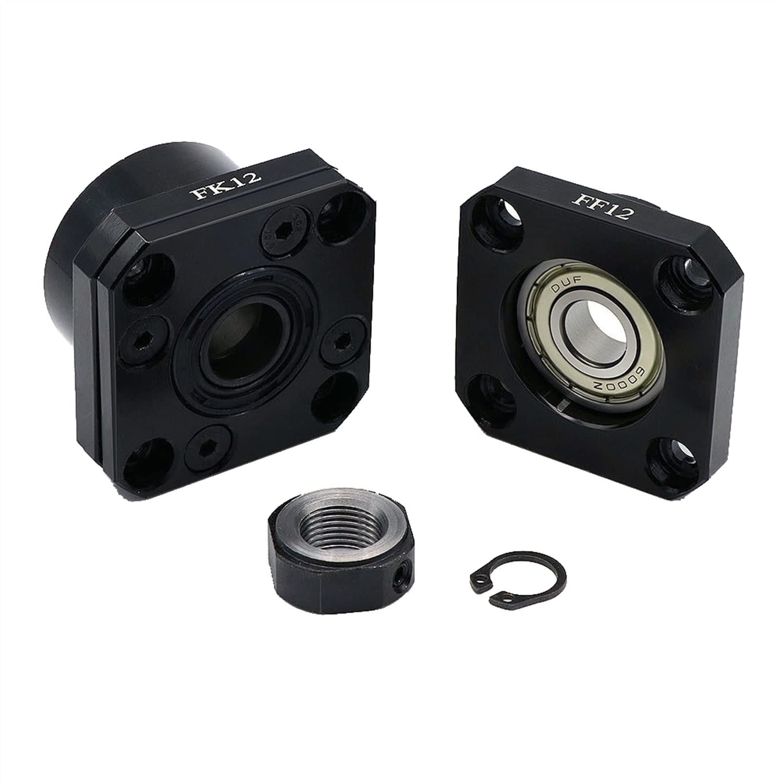 Vis à Billes Vis à Billes CNC SFU1605, écrou inverseur métallique, Support Final FK12 FF12 C7(400MM)