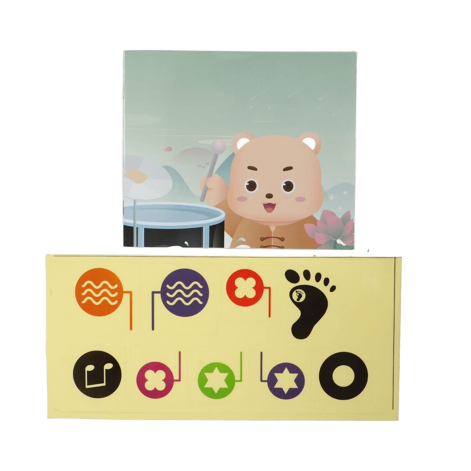 Strumenti Musicali Compatti per Bambini Set di Batteria Jazz Giocattolo Educativo Creativo per Bambini di età Superiore a 3 Anni