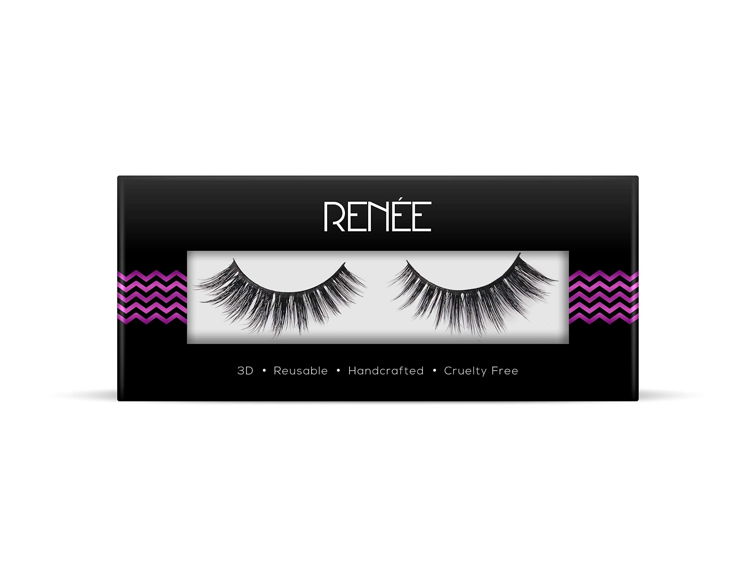 RENEE False Eyelashes Long Natural 3D Fake Eyelash Kee Pah Champion| Lightweight, Easy to Use| Soft & Comfortable| 1 Pair