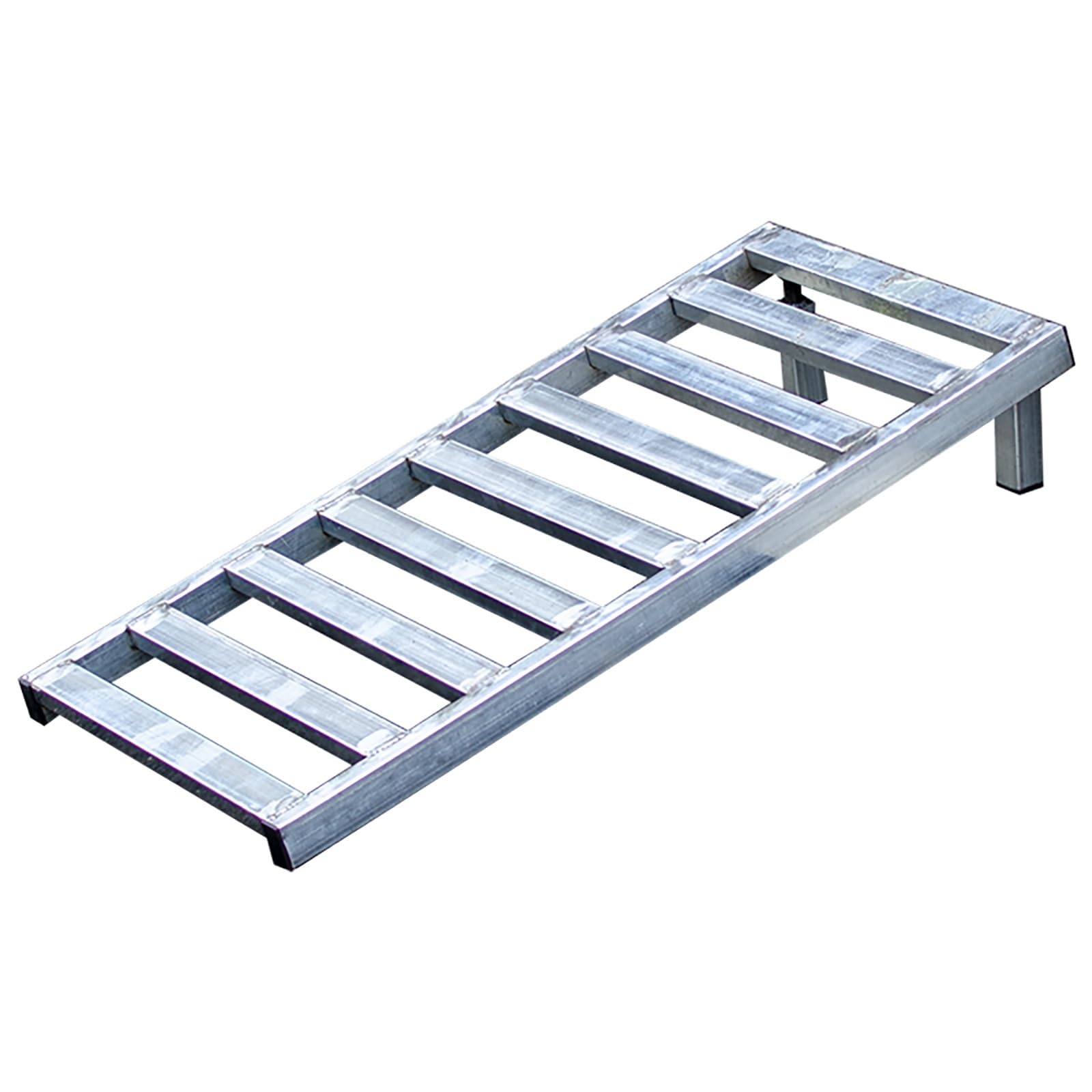 Rampa Moto de Material Galvanizado, de Metal Resistente, para Vehículos Todoterreno, Camiones y Remolques, con Altura Ajustable(40x90 cm/15.7x35.4 in)