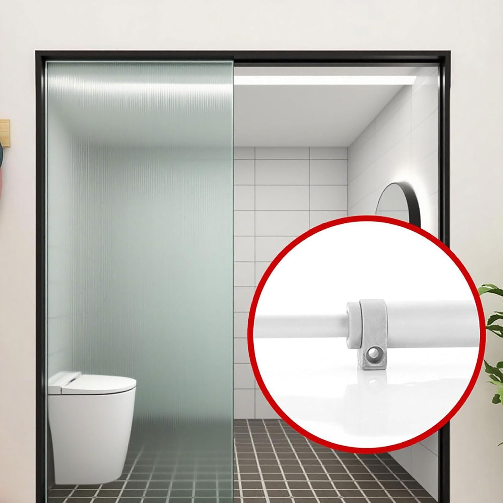 Cerrador de Puertas Deslizantes de Patio de Cierre Automático Cierrapuertas Silencioso con Amortiguador Adecuado para Hoteles, Baños y Oficinas(110-176lb)