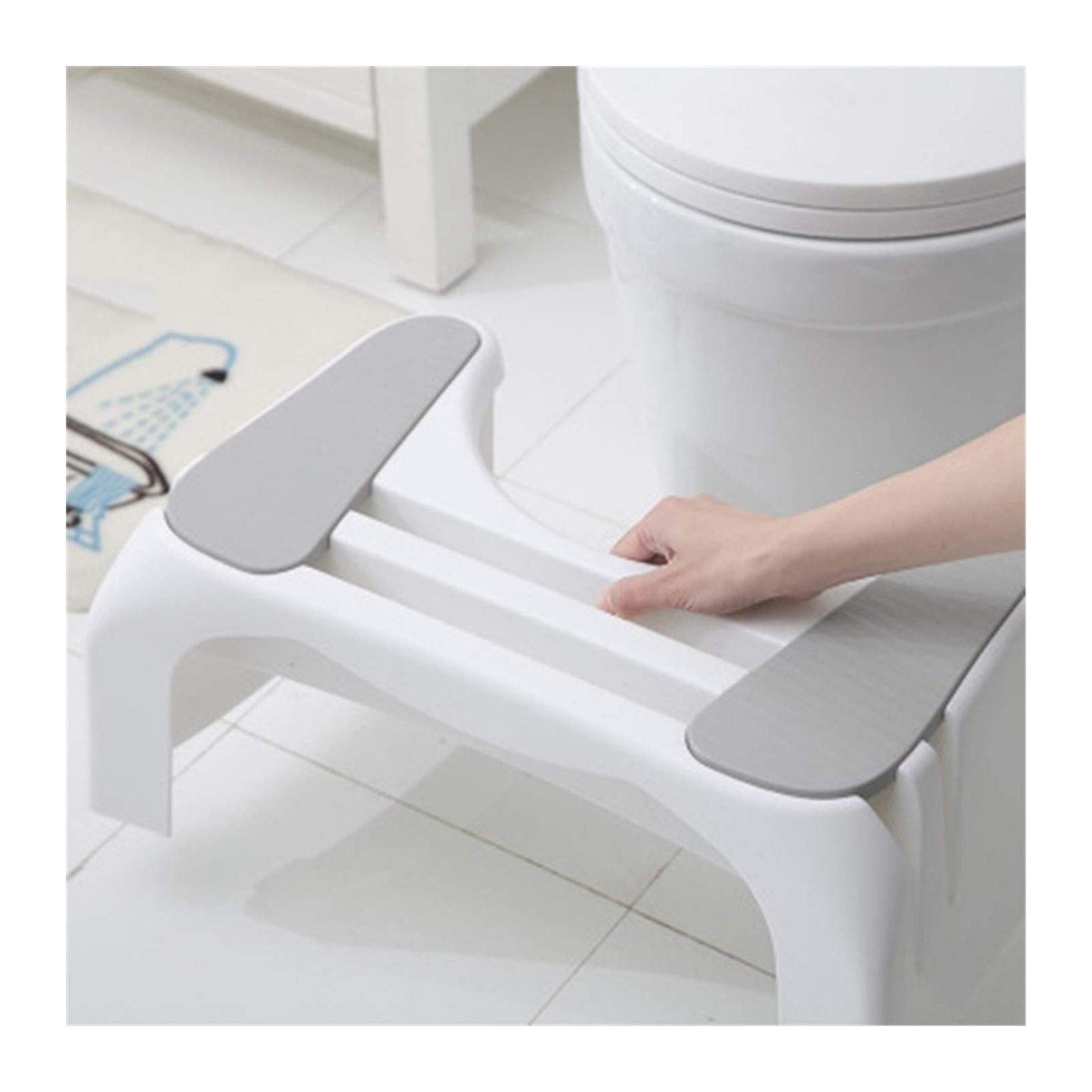 Toilettenfußhocker für Kniebeugen, tragbare verdickte Kunststoffstufe für Schwangere, Squat Pit Aid für bessere Darmbewegungen